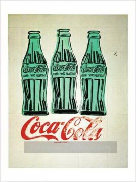 Tableaux abstraits célèbres œuvres - Bouteilles de coca cola POP